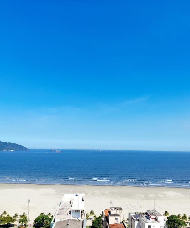 Apto Top Com Vista Pro Mar Em Condominio Completo Em Frente A Praia! Santos Kültér fotó