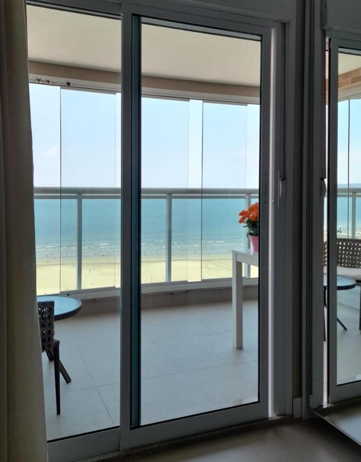 Apto Top Com Vista Pro Mar Em Condominio Completo Em Frente A Praia! Santos Kültér fotó