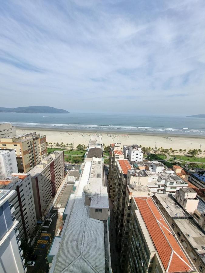 Apto Top Com Vista Pro Mar Em Condominio Completo Em Frente A Praia! Santos Kültér fotó
