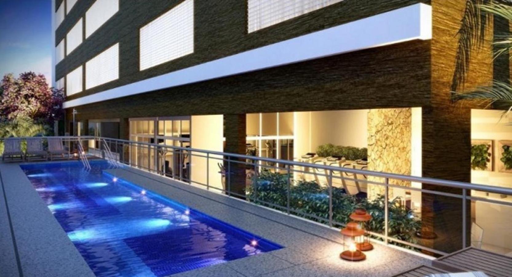 Apto Top Com Vista Pro Mar Em Condominio Completo Em Frente A Praia! Santos Kültér fotó