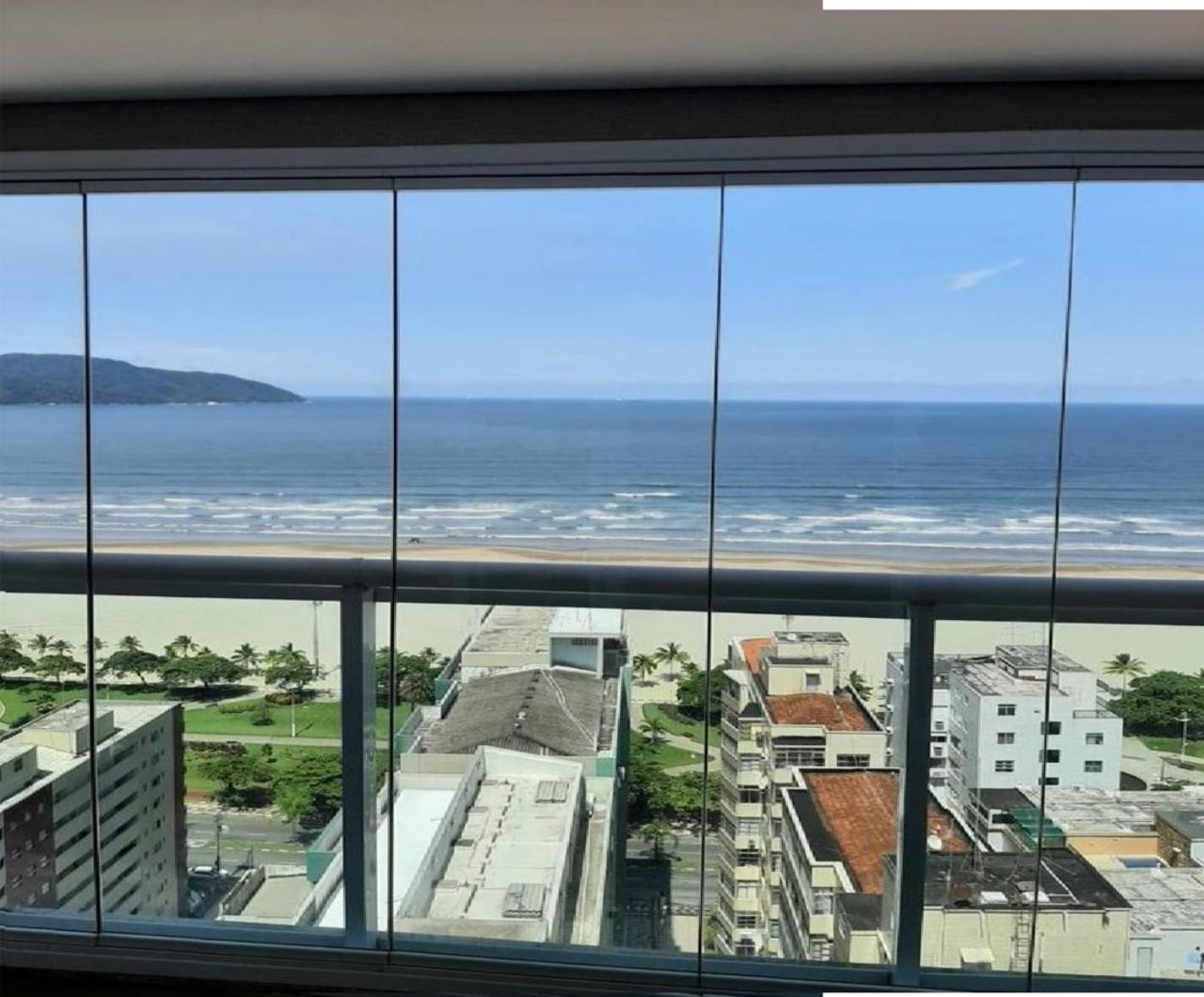 Apto Top Com Vista Pro Mar Em Condominio Completo Em Frente A Praia! Santos Kültér fotó